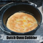 Dutch Oven Peach Cobbler