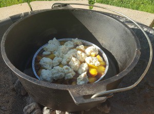 Dutch Oven Sweet Dumplings And Peaches